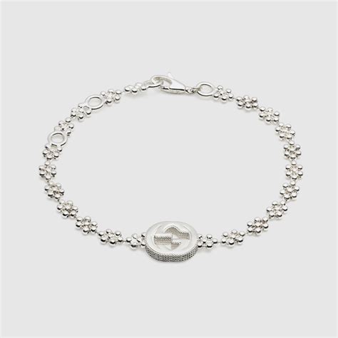 Brazalete Gucci Interlocking en plata inPlata 925 .